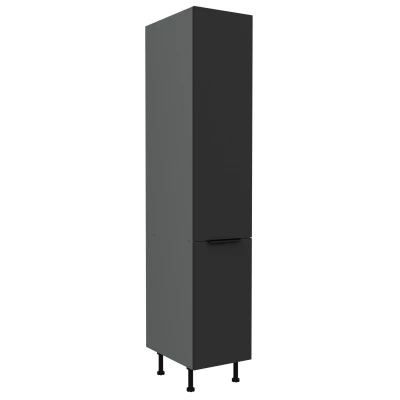 LUNARA Küchenschrank – Breite 40 cm, Schwarz/Anthrazit
