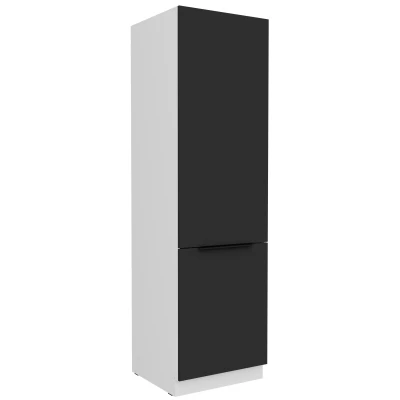 Schrank für Einbaukühlschrank LUNARA – Breite 60 cm, schwarz/weiß