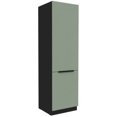 Schrank für Einbaukühlschrank LUNARA – Breite 60 cm, grün/schwarz