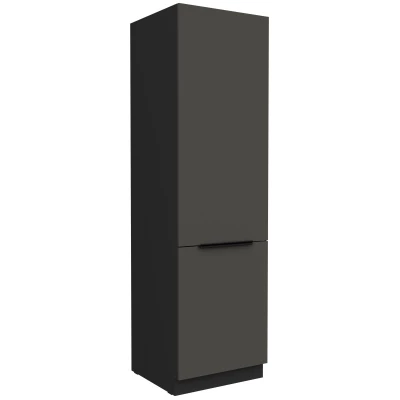 Schrank für Einbaukühlschrank LUNARA – Breite 60 cm, Graphit/Schwarz