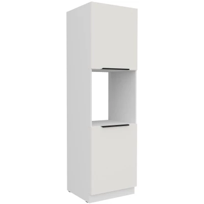 Küchenschrank für Einbaubackofen LUNARA – Breite 60 cm, weiß