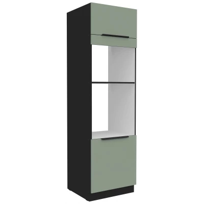 Einbauschrank LUNARA – Breite 60 cm, grün/schwarz