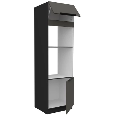 Einbauschrank LUNARA – Breite 60 cm, Graphit/Schwarz