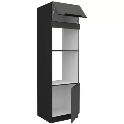 Einbauschrank LUNARA – Breite 60 cm, Graphit/Schwarz