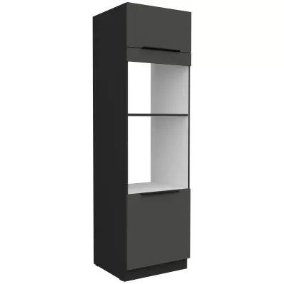 Einbauschrank LUNARA – Breite 60 cm, Graphit/Schwarz