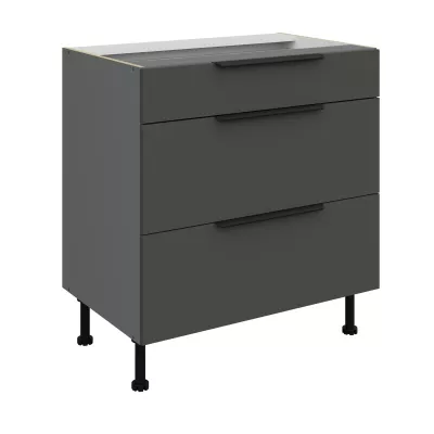 Unterschrank LUNARA – Breite 80 cm, Graphit/Anthrazit