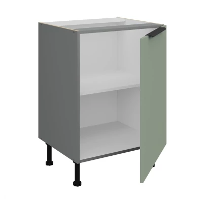 Unterschrank mit einer Tür LUNARA – Breite 60 cm, Grün/Anthrazit