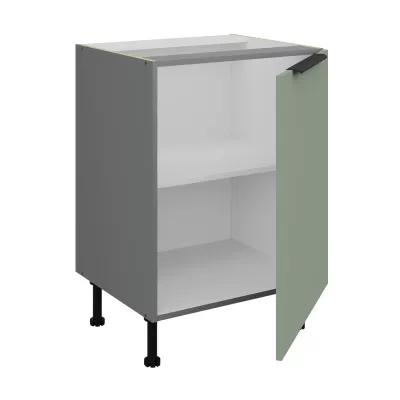 Unterschrank mit einer Tür LUNARA – Breite 60 cm, Grün/Anthrazit