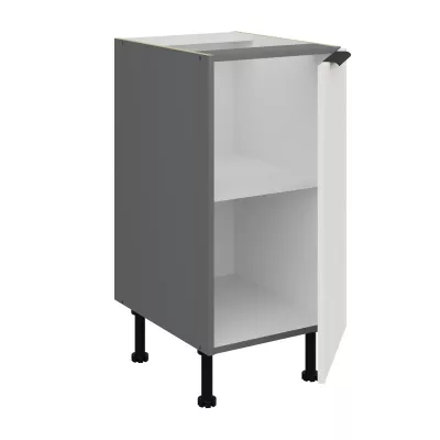 Unterschrank mit einer Tür LUNARA – Breite 40 cm, weiß/anthrazit