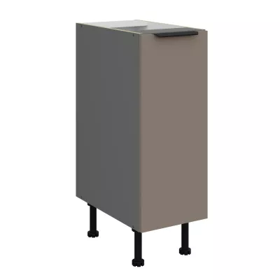 LUNARA Auszugsschrank – Breite 30 cm, Dunkelbeige/Anthrazit