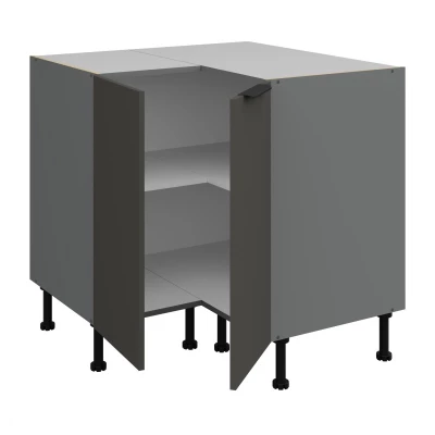 Unterschrank LUNARA - 90x90 cm, Graphit/Anthrazit