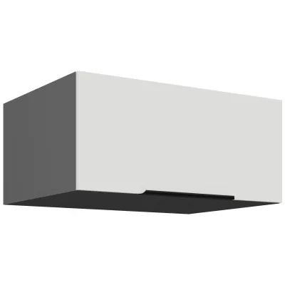 LUNARA Tiefhaubenunterschrank – Breite 80 cm, Weiß/Anthrazit