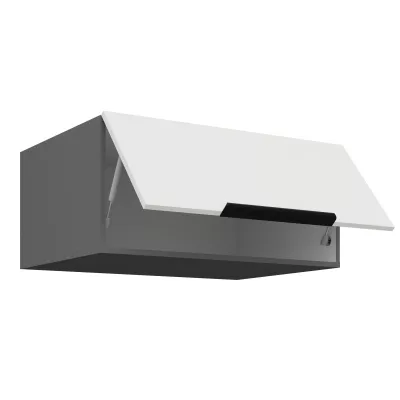 LUNARA Tiefhaubenunterschrank – Breite 80 cm, Weiß/Anthrazit