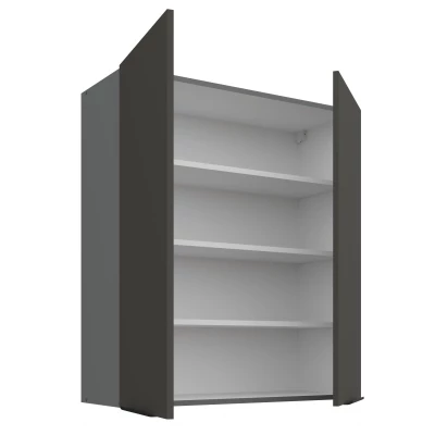 Hoher Wandschrank LUNARA – Breite 80 cm, Graphit/Anthrazit