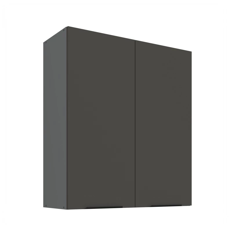 Hoher Wandschrank LUNARA – Breite 80 cm, Graphit/Anthrazit