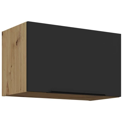 LUNARA Dunstabzugshaube – Breite 60 cm, Schwarz/Eiche Artisan