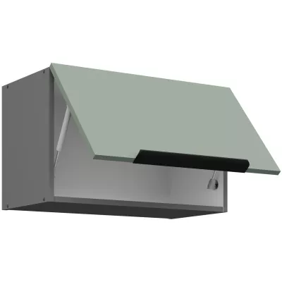 LUNARA Dunstabzugshaube – Breite 60 cm, Grün/Anthrazit