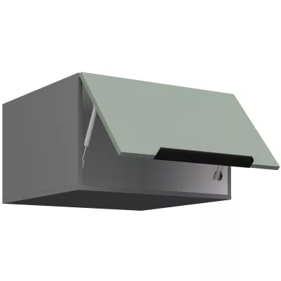 Oberschrank mit Flügeltüren LUNARA – Breite 60 cm, Grün/Anthrazit