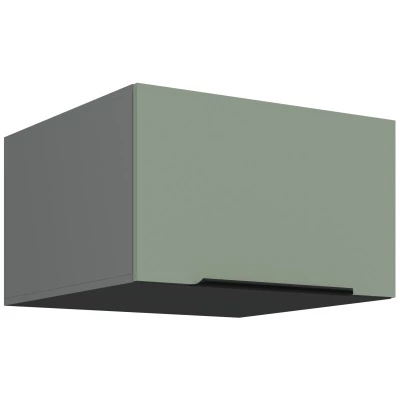 Oberschrank mit Flügeltüren LUNARA – Breite 60 cm, Grün/Anthrazit