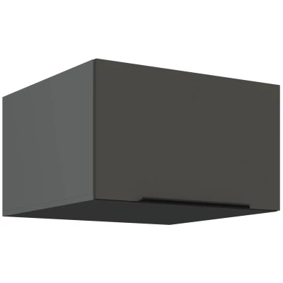 Tiefer Oberschrank mit Flügeltüren LUNARA – Breite 60 cm, Graphit/Anthrazit
