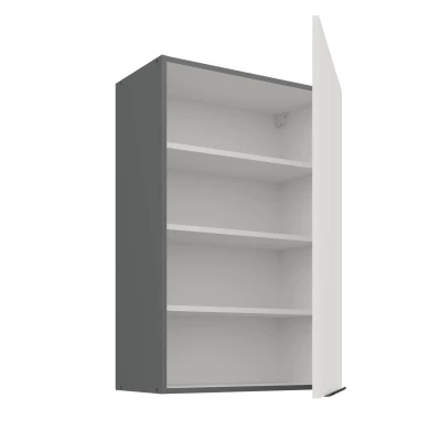 Hoher Wandschrank LUNARA – Breite 60 cm, weiß/anthrazit