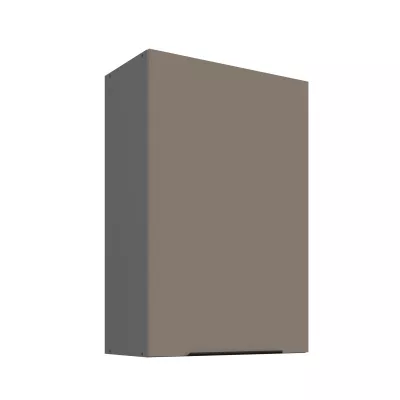 Hoher Wandschrank LUNARA – Breite 60 cm, Dunkelbeige/Anthrazit