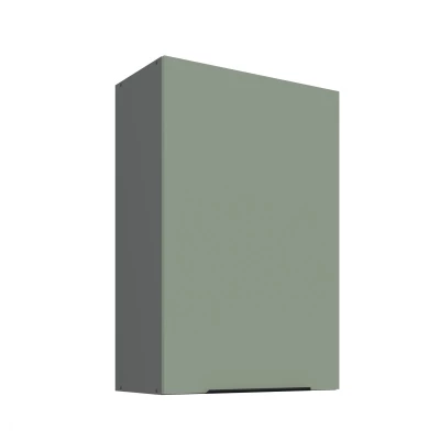 Hoher Wandschrank LUNARA – Breite 60 cm, Grün/Anthrazit
