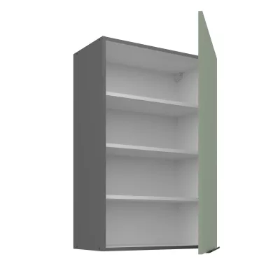 Hoher Wandschrank LUNARA – Breite 60 cm, Grün/Anthrazit