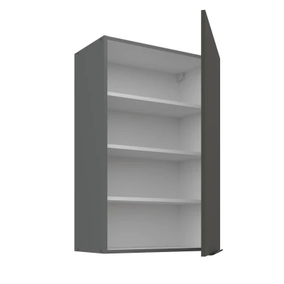 Hoher Wandschrank LUNARA – Breite 60 cm, Graphit/Anthrazit