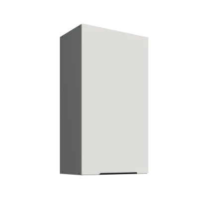 Hoher Wandschrank LUNARA – Breite 50 cm, Weiß/Anthrazit