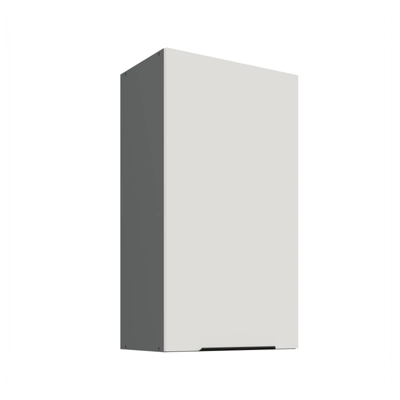 Hoher Wandschrank LUNARA – Breite 50 cm, Weiß/Anthrazit