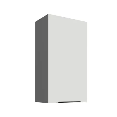 Hoher Wandschrank LUNARA – Breite 50 cm, Weiß/Anthrazit