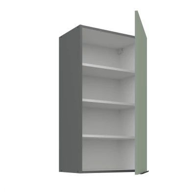 Hoher Wandschrank LUNARA – Breite 50 cm, Grün/Anthrazit