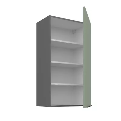 Hoher Wandschrank LUNARA – Breite 50 cm, Grün/Anthrazit