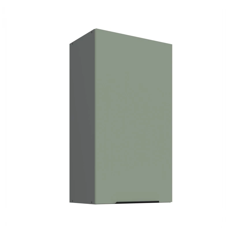 Hoher Wandschrank LUNARA – Breite 50 cm, Grün/Anthrazit