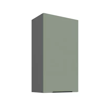 Hoher Wandschrank LUNARA – Breite 50 cm, Grün/Anthrazit