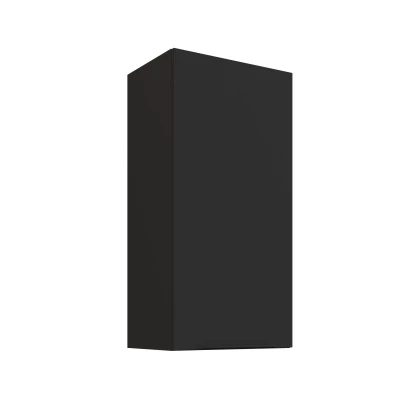Hoher Wandschrank LUNARA – Breite 45 cm, schwarz