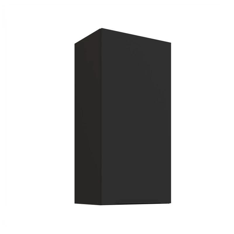 Hoher Wandschrank LUNARA – Breite 45 cm, schwarz