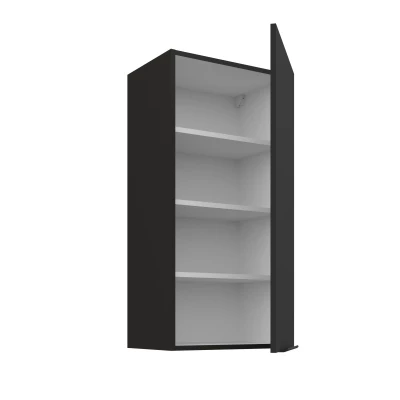 Hoher Wandschrank LUNARA – Breite 45 cm, schwarz
