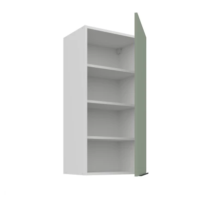 Hoher Wandschrank LUNARA – Breite 45 cm, grün/weiß