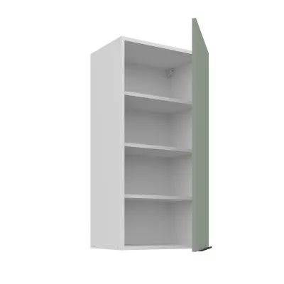 Hoher Wandschrank LUNARA – Breite 45 cm, grün/weiß