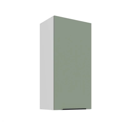 Hoher Wandschrank LUNARA – Breite 45 cm, grün/weiß