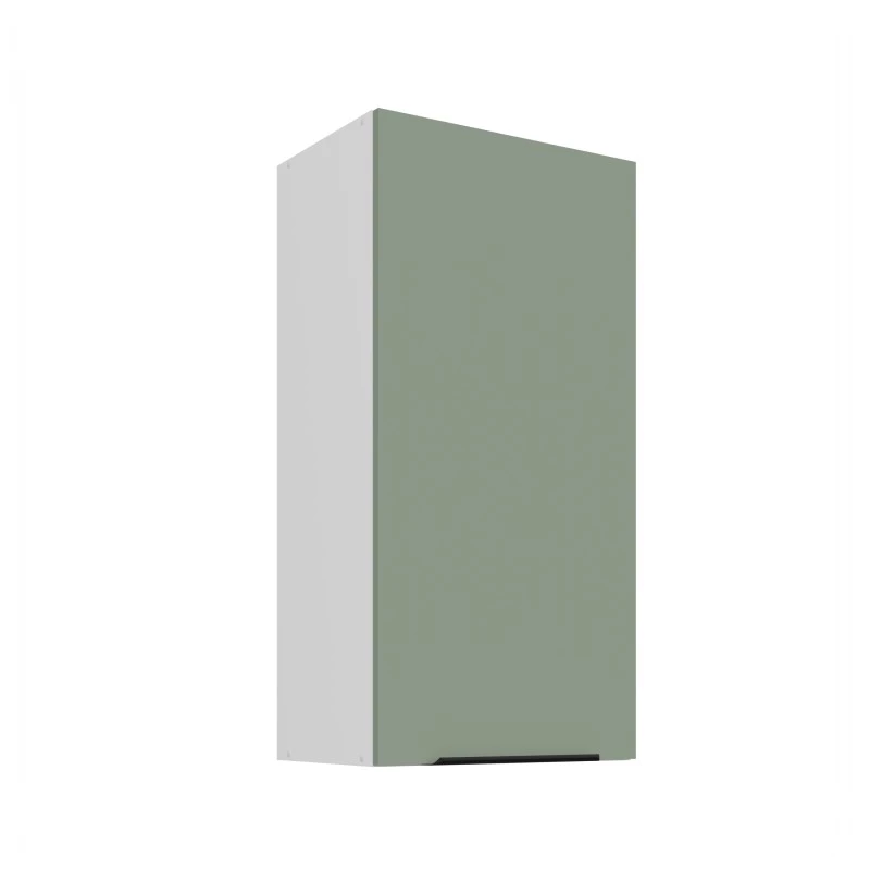 Hoher Wandschrank LUNARA – Breite 45 cm, grün/weiß