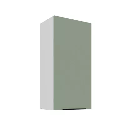Hoher Wandschrank LUNARA – Breite 45 cm, grün/weiß