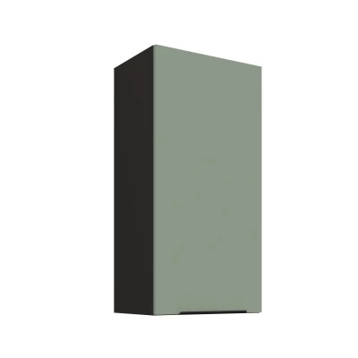 Hoher Wandschrank LUNARA – Breite 45 cm, grün/schwarz