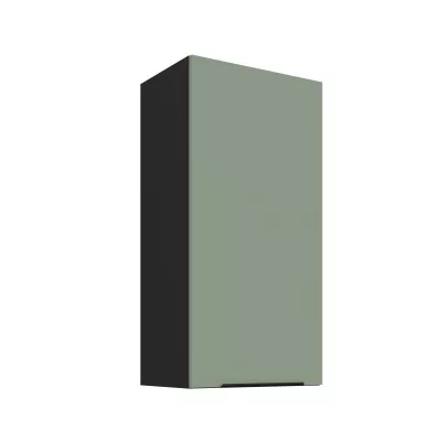 Hoher Wandschrank LUNARA – Breite 45 cm, grün/schwarz