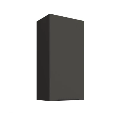Hoher Wandschrank LUNARA – Breite 45 cm, Graphit/Schwarz