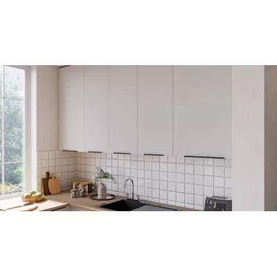 Hoher Wandschrank LUNARA – Breite 45 cm, weiß