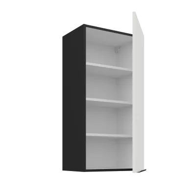 Hoher Wandschrank LUNARA – Breite 45 cm, weiß/schwarz