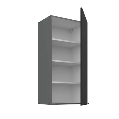 Hoher Wandschrank LUNARA – Breite 45 cm, Schwarz/Anthrazit